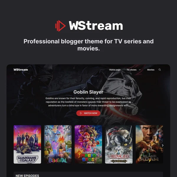 WStream – tema blogger